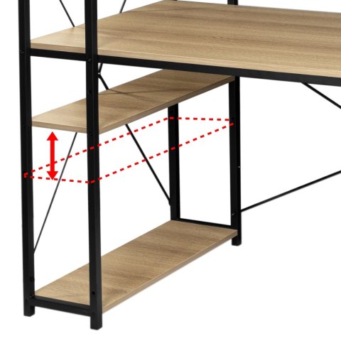 Biurko industrialne loftowe Trosa Modern Oak Biurko industrialne loftowe Trosa Modern Oak