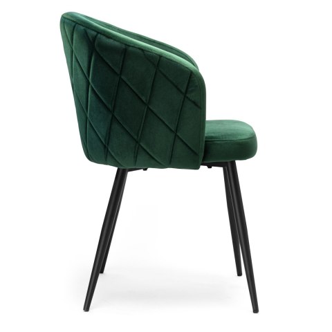 Krzesło HAMPTON VELVET ciemnozielone Krzesło HAMPTON VELVET ciemnozielone