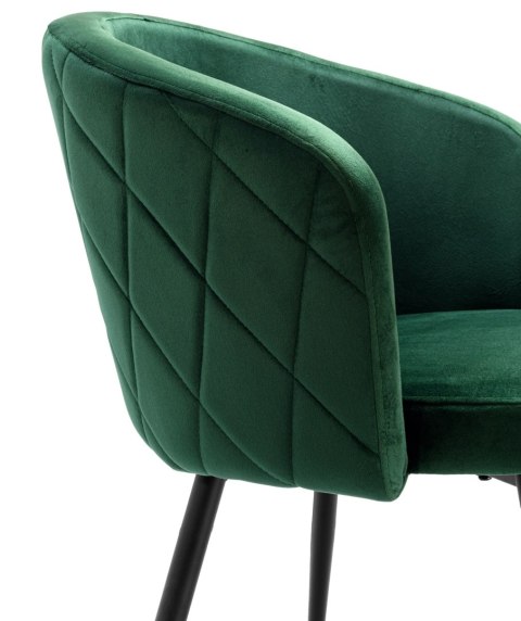 Krzesło HAMPTON VELVET ciemnozielone Krzesło HAMPTON VELVET ciemnozielone