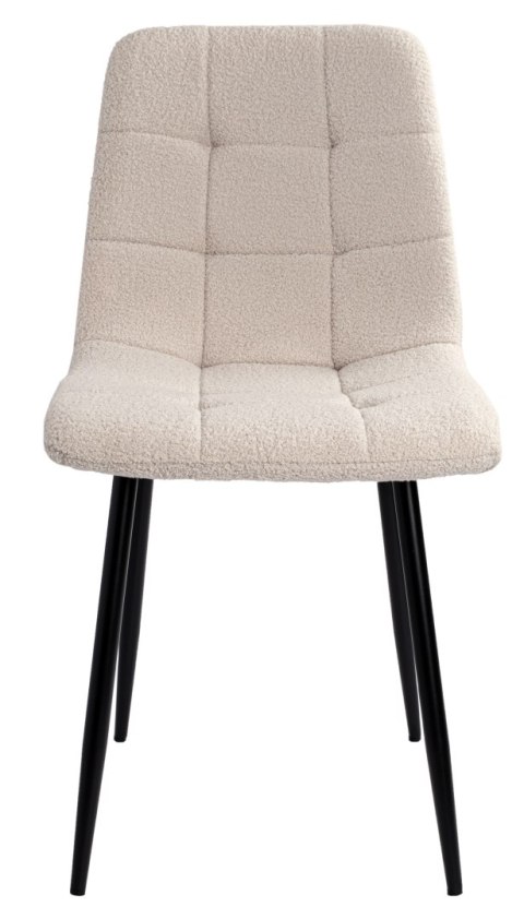 Krzesło boucle DENVER teddy beżowe Krzesło boucle DENVER teddy beżowe