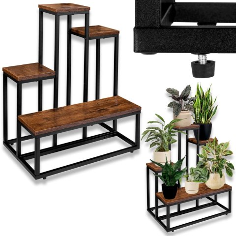 Kwietnik stojący loft ANTIRES RUSTIC stojak na kwiaty Kwietnik stojący loft ANTIRES RUSTIC stojak na kwiaty