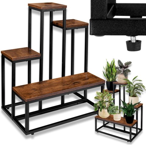 Kwietnik stojący loft ANTIRES RUSTIC stojak na kwiaty Kwietnik stojący loft ANTIRES RUSTIC stojak na kwiaty