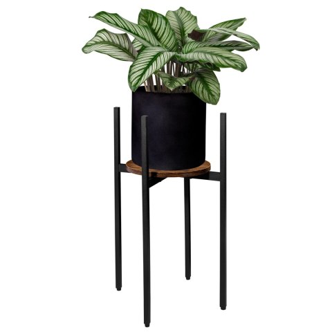 Kwietnik stojący loftowy Torre Rustic 60 cm czarny Kwietnik stojący loftowy Torre Rustic 60 cm czarny
