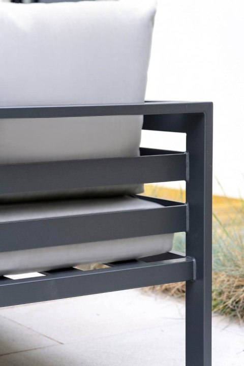 Zestaw mebli ogrodowych SANTO szary aluminium Zestaw mebli ogrodowych SANTO szary aluminium