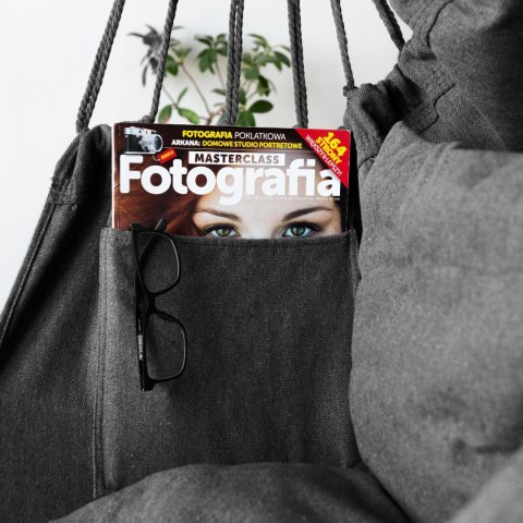 Hamak brazylijski krzesło wiszące BAHIO grafitowe Hamak brazylijski krzesło wiszące BAHIO grafitowe