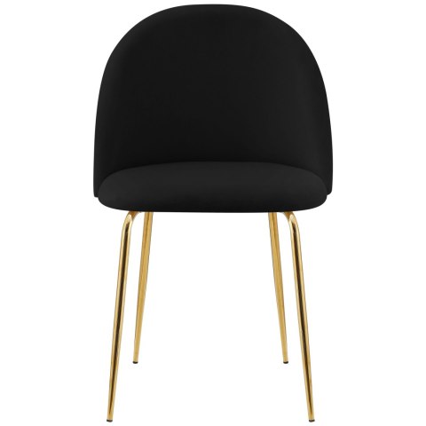 Krzesło welurowe Fargo Gold Velvet czarne Krzesło welurowe Fargo Gold Velvet czarne