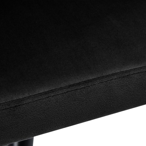 Krzesło welurowe plecione ASTON VELVET czarne Krzesło welurowe plecione ASTON VELVET czarne