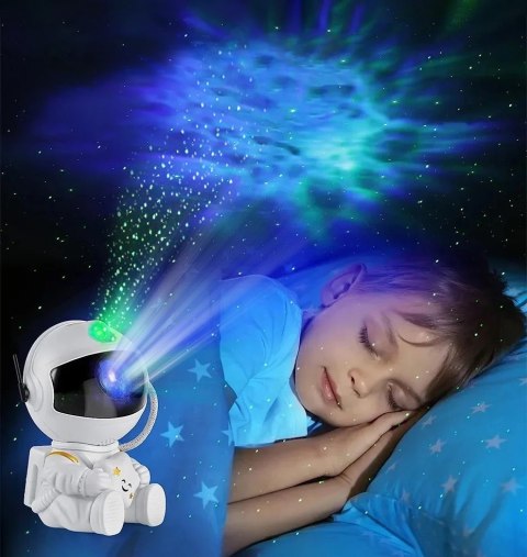 Lampa nocna projektor UNIVERSE astronauta biały Lampa nocna projektor UNIVERSE astronauta biały