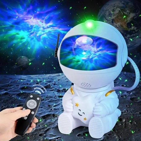 Lampa nocna projektor UNIVERSE astronauta biały Lampa nocna projektor UNIVERSE astronauta biały