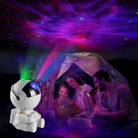 Lampa nocna projektor UNIVERSE astronauta biały Lampa nocna projektor UNIVERSE astronauta biały