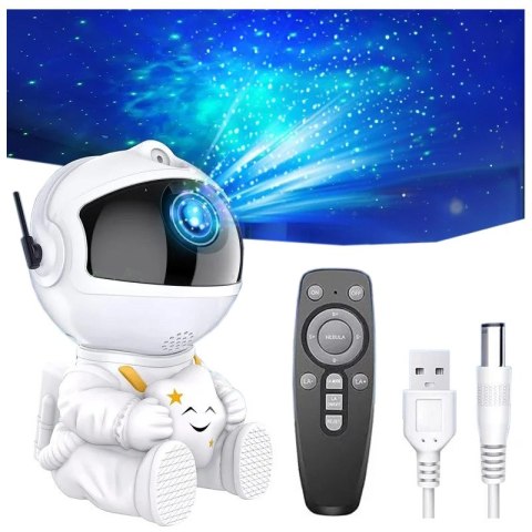 Lampa nocna projektor UNIVERSE astronauta biały Lampa nocna projektor UNIVERSE astronauta biały