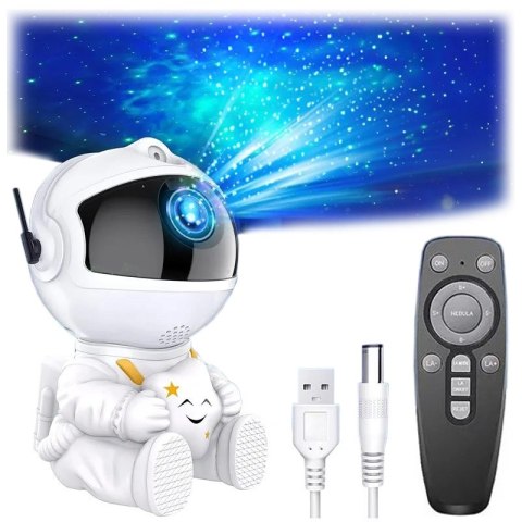 Lampa nocna projektor UNIVERSE astronauta biały Lampa nocna projektor UNIVERSE astronauta biały
