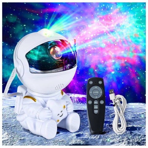 Lampa nocna projektor UNIVERSE astronauta biały Lampa nocna projektor UNIVERSE astronauta biały