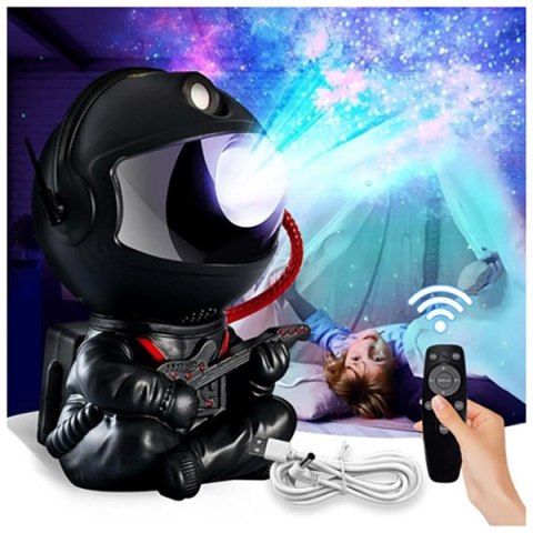 Lampa nocna projektor UNIVERSE astronauta czarny Lampa nocna projektor UNIVERSE astronauta czarny