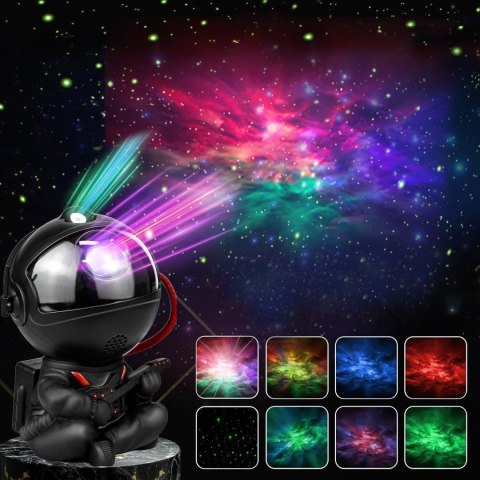 Lampa nocna projektor UNIVERSE astronauta czarny Lampa nocna projektor UNIVERSE astronauta czarny