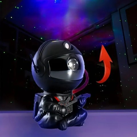 Lampa nocna projektor UNIVERSE astronauta czarny Lampa nocna projektor UNIVERSE astronauta czarny