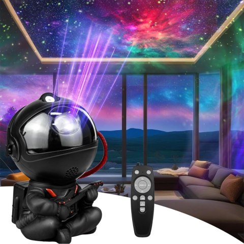 Lampa nocna projektor UNIVERSE astronauta czarny Lampa nocna projektor UNIVERSE astronauta czarny