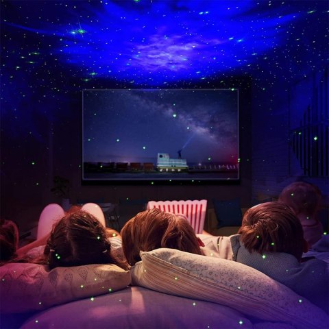 Lampa nocna projektor UNIVERSE astronauta czarny Lampa nocna projektor UNIVERSE astronauta czarny