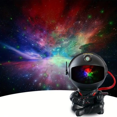Lampa nocna projektor UNIVERSE astronauta czarny Lampa nocna projektor UNIVERSE astronauta czarny