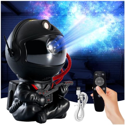 Lampa nocna projektor UNIVERSE astronauta czarny Lampa nocna projektor UNIVERSE astronauta czarny