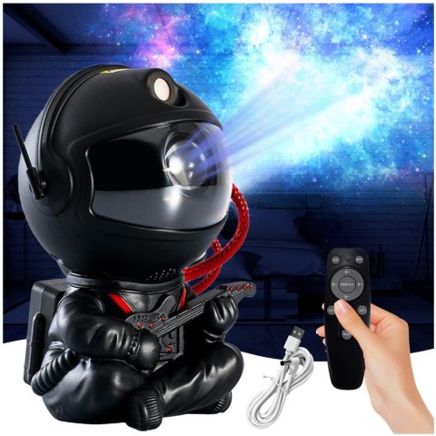 Lampa nocna projektor UNIVERSE astronauta czarny Lampa nocna projektor UNIVERSE astronauta czarny