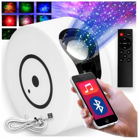 Lampa nocna projektor gwiazd NEBULA biały Lampa nocna projektor gwiazd NEBULA biały