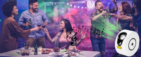 Lampa nocna projektor gwiazd NEBULA biały Lampa nocna projektor gwiazd NEBULA biały