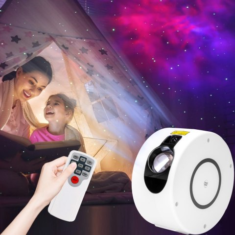 Lampa nocna projektor gwiazd SPIRAL biały Lampa nocna projektor gwiazd SPIRAL biały