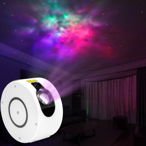 Lampa nocna projektor gwiazd SPIRAL biały Lampa nocna projektor gwiazd SPIRAL biały