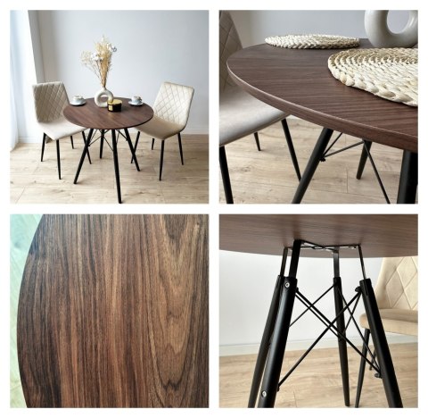 Stolik okrągły PARIS BLACK DTW 80 cm jesion Stolik okrągły PARIS BLACK DTW 80 cm jesion