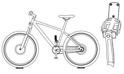 Wieszak ścienny na rower BIKEST Wieszak ścienny na rower BIKEST