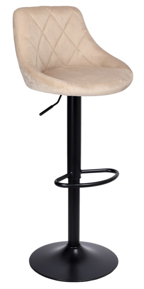 Hoker barowy Cydro black beżowy Velvet Hoker barowy Cydro black beżowy Velvet