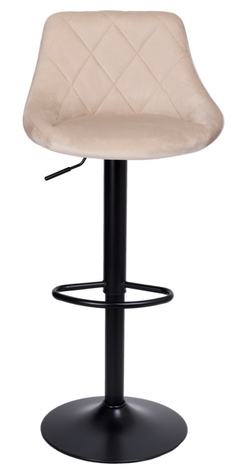 Hoker barowy Cydro black beżowy Velvet Hoker barowy Cydro black beżowy Velvet