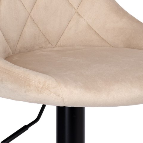 Hoker barowy Cydro black beżowy Velvet Hoker barowy Cydro black beżowy Velvet