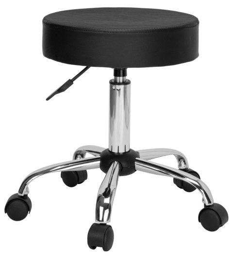 Taboret fryzjerski kosmetyczny TULSA czarny Taboret fryzjerski kosmetyczny TULSA czarny