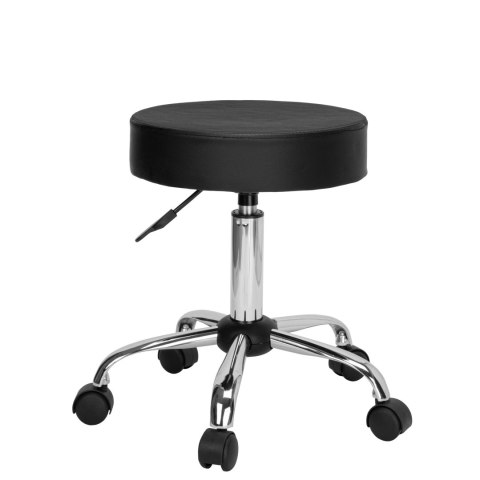 Taboret fryzjerski kosmetyczny TULSA czarny Taboret fryzjerski kosmetyczny TULSA czarny