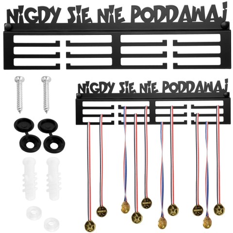 Wieszak na medale Nigdy się nie poddawaj! Wieszak na medale Nigdy się nie poddawaj!
