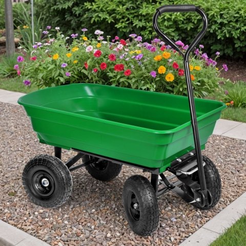 Wózek transportowy wywrotka GARTEN zielony Wózek transportowy wywrotka GARTEN zielony