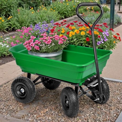 Wózek transportowy wywrotka GARTEN zielony Wózek transportowy wywrotka GARTEN zielony