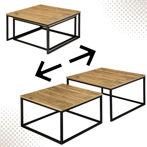 Stoliki kawowe loft Velen Rustic Craft Stoliki kawowe loft Velen Rustic Craft