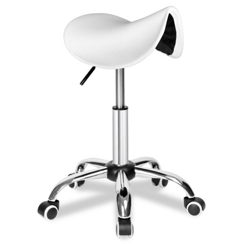 Taboret fryzjerski kosmetyczny Stratum biały Taboret fryzjerski kosmetyczny Stratum biały