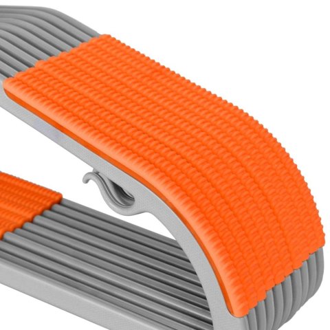 Wieszak Flexi komplet 10 sztuk szaro-pomarańczowy Wieszak Flexi komplet 10 sztuk szaro-pomarańczowy