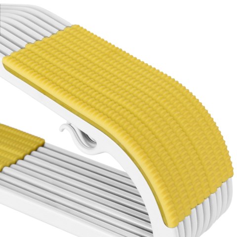 Wieszak Flexi komplet 20 sztuk biało-żółty Wieszak Flexi komplet 20 sztuk biało-żółty