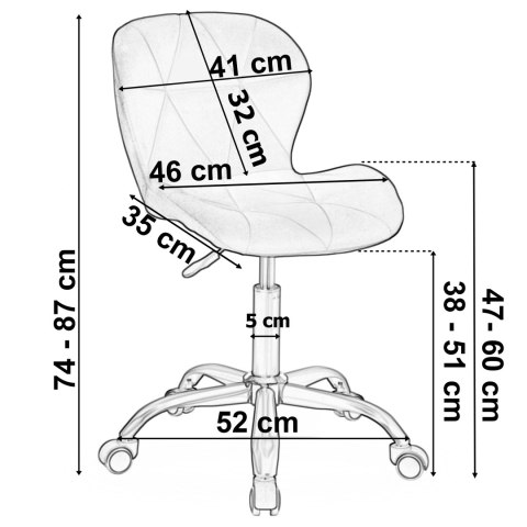 Fotel obrotowy Spiner chrom różowy Fotel obrotowy Spiner chrom różowy