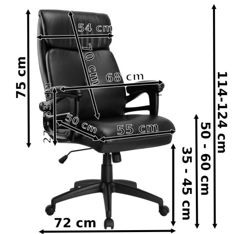 Krzesło biurowe fotel CONCORD 2.0 czarny Krzesło biurowe fotel CONCORD 2.0 czarny