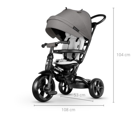 Qplay Qplay Rowerek Trójkołowy New Prime Grey Qplay Qplay Rowerek Trójkołowy New Prime Grey