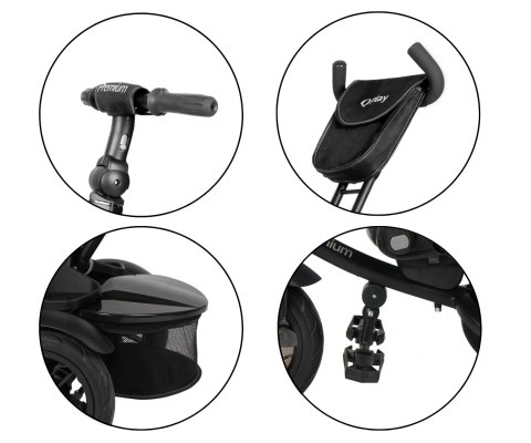 Qplay Qplay Rowerek Trójkołowy Premium Black