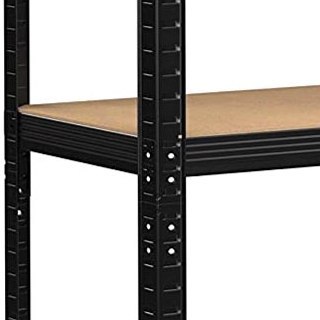 Regał magazynowy Conor czarny 875 kg 180 x 90 x 30 cm Regał magazynowy Conor czarny 875 kg 180 x 90 x 30 cm