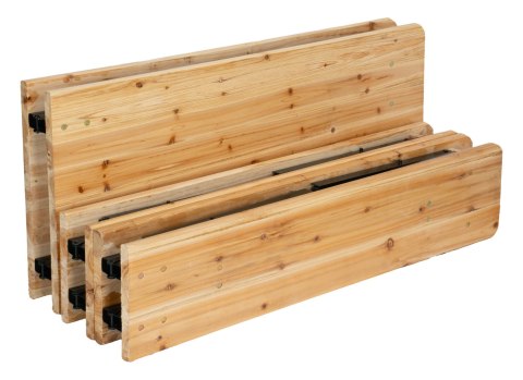 Zestaw stalowo-drewniany LAGER: stół + 2 ławki 220 cm Zestaw stalowo-drewniany LAGER: stół + 2 ławki 220 cm