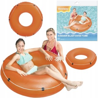 Bestway Bestway Kółko koło dmuchane z liną 119 cm pomarańczowe 36120 P
